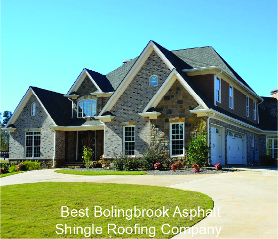 Asphalt shingle roof installation for high end home in Bolingbrook IL