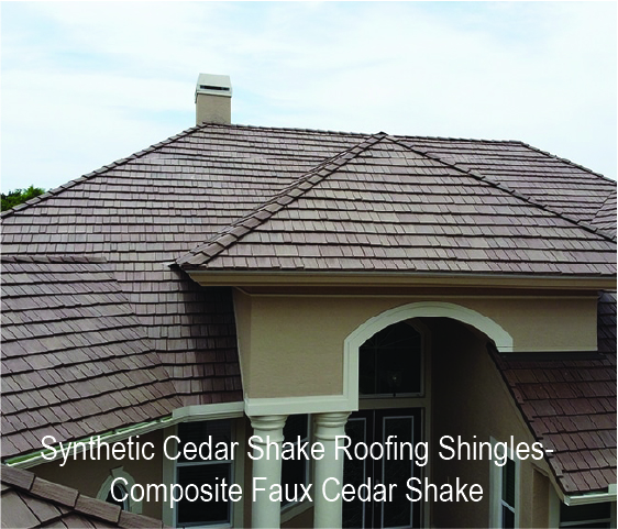Synthetic Cedar Shake Roofing Shingles- Synthetic Cedar Shake Roofing Shingles- Composite Faux Cedar Shake